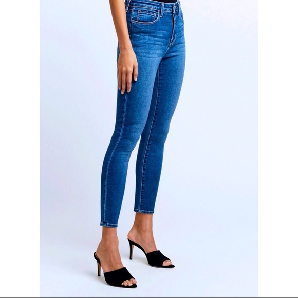 NEW! L'Agence Margot High Rise Skinny Stretch Denim Jeans Blue SZ 25 - Picture 9 of 12